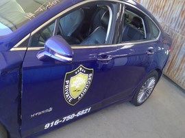 2014 FORD FUSION, BLUE, HYBRID, TITANIUM MODEL, 2.0L, AT,  F26514